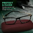 thumbnail image 5 of OPTIPAK Hard Shell Glasses Case – Extra Large Eyeglass Case with Microfiber Cleaning Cloth – Protective Glasses Holder for Men & Women (Pack of 1), 5 of 7