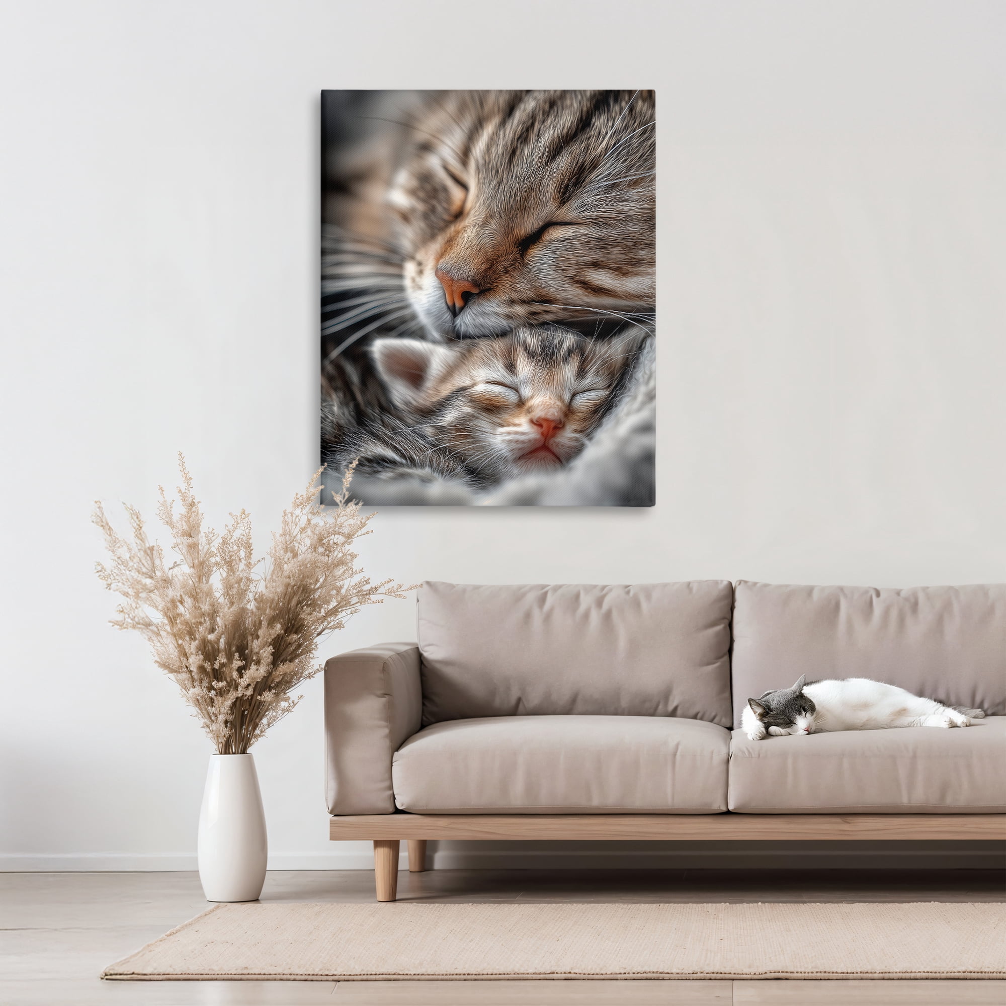 Stupell Industries Kitty Love Cuddles Canvas Wall Art, design by Scott Stulberg