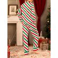 thumbnail image 5 of Cathery Women Christmas 2 Piece Pajama Set Striped Long Sleeve Button Shirt Pants Pjs Set Santin Sleepwear Loungewear, 5 of 7
