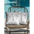 thumbnail image 4 of Waterproof Outdoor Throw Pillows with Inserts 18"x18" Set of 2, Grey Botanical Soft Decorative Pillowcases for Couch Bedroom, Weeping Eucalyptus Leaves Watercolor Pillow Covers for Sofa Living Room, 4 of 8