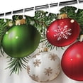 thumbnail image 3 of Winter Funny Shower Curtain,Rustic Farmhouse Triangle Tree Shower Curtains Standard Shower Curtains for Dorm Bathroom Decor Christmas (72x72in), 3 of 5