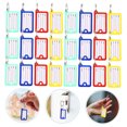 thumbnail image 4 of Minkissy 40Pcs Key Identify Tags Assorted Color PP Clear Window Design for Keys, 4 of 8