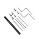 thumbnail image 3 of Piezas de soporte de cencerro para tambor, herrajes metálicos duraderos, accesorio para tambor de percusión Kits de soporte, 3 of 9