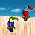 thumbnail image 4 of 2 piezas decorativas de metal para decoración de pared de pájaros, estatua , adornos artesanales, figura de colgante para jardín, hogar, Sunnimix Arte de la pared del pájaro, 4 of 8