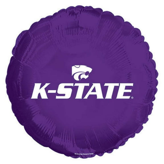 17 inch Kansas State University Wildcats Foil Mylar Balloon - Party Supplies Decorations