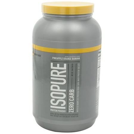 Nature's Best Zero Carb Isopure Pineapple Orange Banana - 3 lb (1361 (Best Premixed Protein Drinks)