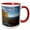 Red/White, variant on 3drose, Usa, Minnesota, Split Rock Lighthouse, Lake Superior - Us24 Dsv0011 - David Svilar, 11oz Two-tone Green Mug