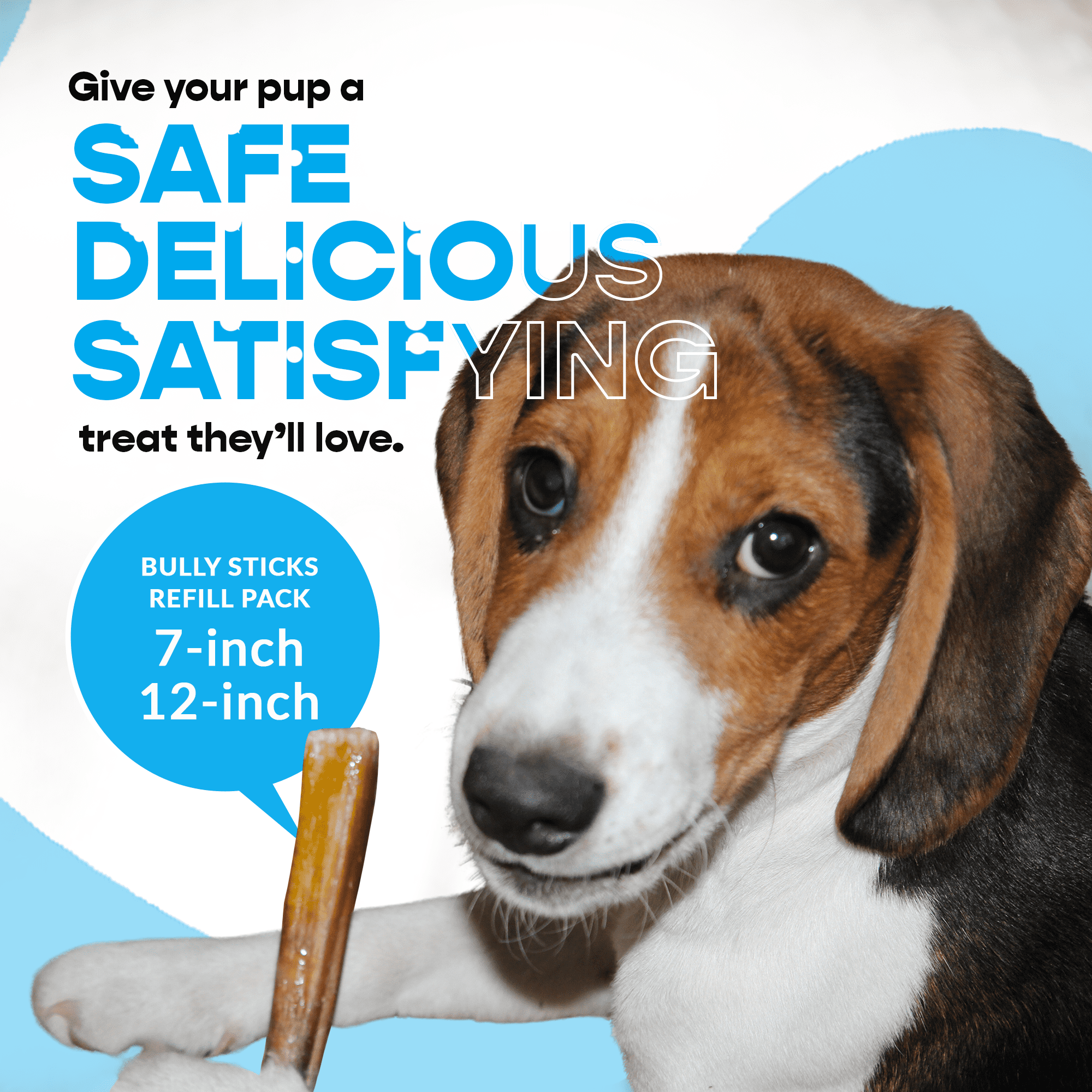 7" Thin Bully Sticks - Refill Pack
