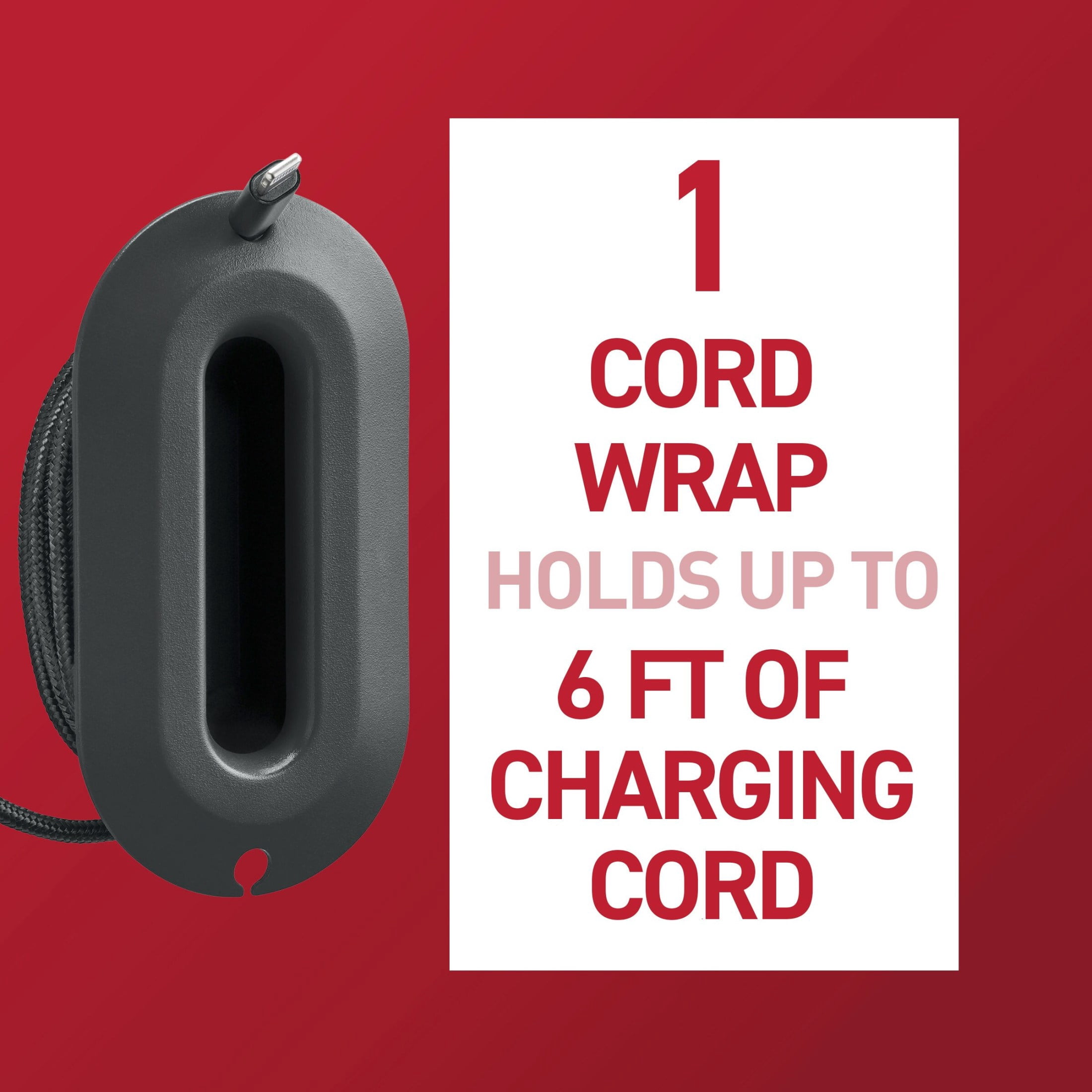 Command Cord Wrap, Black, 2 Medium Strips, 1 Cord Wrap