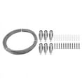 thumbnail image 1 of 10M Stainless Steel Wire Rope PVC Coated Steel Cable Adjustable Curtain Rope Lamp Suspension Picture Wire for Hanging, 1 of 9