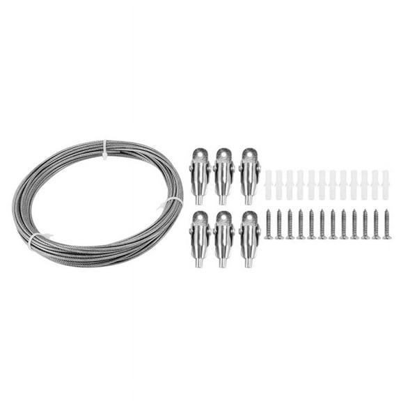 10M Stainless Steel Wire Rope PVC Coated Steel Cable for Hanging