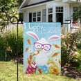 thumbnail image 3 of Happy Easter Bunny with Carrots Outdoor Garden Flag 12.5" x 18", 3 of 3