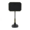 thumbnail image 1 of Benzara BM229699 Rectangular Carved Metal Chalkboard Stand, Black & Brass, 1 of 1