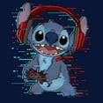 thumbnail image 2 of Boy's Lilo & Stitch Red and Blue Gamer  Graphic Tee Navy Blue Medium, 2 of 4