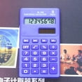 thumbnail image 2 of Candy Color 8 Digits Pocket Mini Electronic Calculator for Students School Office Supply-Dark Blue, 2 of 4