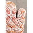 thumbnail image 3 of Maison d' Hermine Orient 100% Cotton Set of Oven Mitt (7.5 Inch by 13 Inch) and Pot Holder (8 Inch by 8 Inch) for BBQ Cooking Baking Grilling Microwave Barbecue Thanksgiving/Christmas, 3 of 3