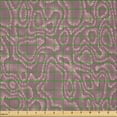 thumbnail image 2 of Ambesonne Snakeskin Print Fabric by the Yard Microfiber, Assertive Motif, 3 Yards, Mauve Taupe Pale Rose, 2 of 2
