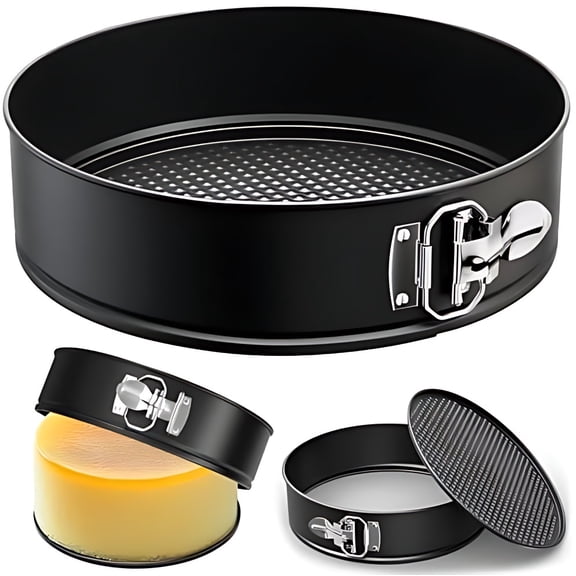 9 Inch Springform Pan with Removable Bottom, Non-stick Round Spring Form Cake Mold Cheesecake Pan For Baking