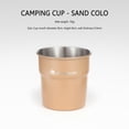 thumbnail image 3 of BLEEUS 300ml Beer Wine Cups Lightweight Travel Cup For Hiking Picnic Bbq Camping Kitchen Utensils (Sand Color), 3 of 6