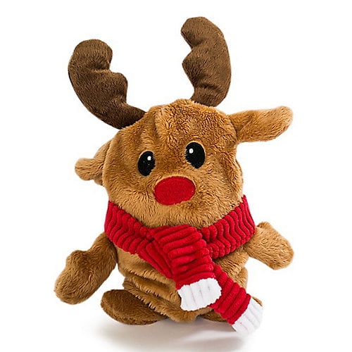 stuffed reindeer dog toy