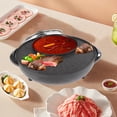 thumbnail image 6 of Circular Edition Hotpot Grill Combo Indoor BBQ 2-IN-1 Electric Hot Pot with Divider Portable Smokeless Grill for Home Party, 6 of 12