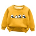thumbnail image 2 of Toddler Sweatshirt Girl Child Boysand Girls' Lined Round Neck Sweatshirts Thickened Warm Top Clothes For Girls 10-12,3-4 Years, 2 of 3