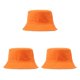 thumbnail image 4 of Sonducket Women Men Bucket Cap Wide Brim Protection Headwear Dressing Sports Headgear Adjustable Cotton Adults Outdoor Hat naranja 3piezas Sonducket CBP059485, 4 of 6