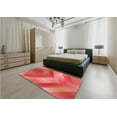 thumbnail image 4 of Ahgly Company Indoor Rectangle Patterned Ferrari Red Area Rugs, 3' x 5', 4 of 6