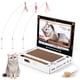 thumbnail image 1 of Juguetes de gato de Cartón con ratones de peluche y bolas de campana Byepica Tres en uno, 1 of 7