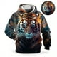 thumbnail image 2 of 2024 Nueva sudadera con capucha 3D con estampado de tigre Harajuku, sudaderas con capucha para hombre, ropa informal de gran tamaño para hombre, camisetas de manga larga para niños, 2 of 4