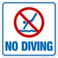 thumbnail image 1 of No Diving Sign, Pool Sign, (SI-6619), 1 of 1