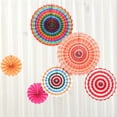 thumbnail image 5 of Cheers.US Wall Decoration Set/6 Pcs, Garlands Paper Fan Flower Tissue Pom Poms Decoration Hanging Decor, Birthday Party Baby Shower Wedding Events Decor | Creative Art Design Pattern, 5 of 7