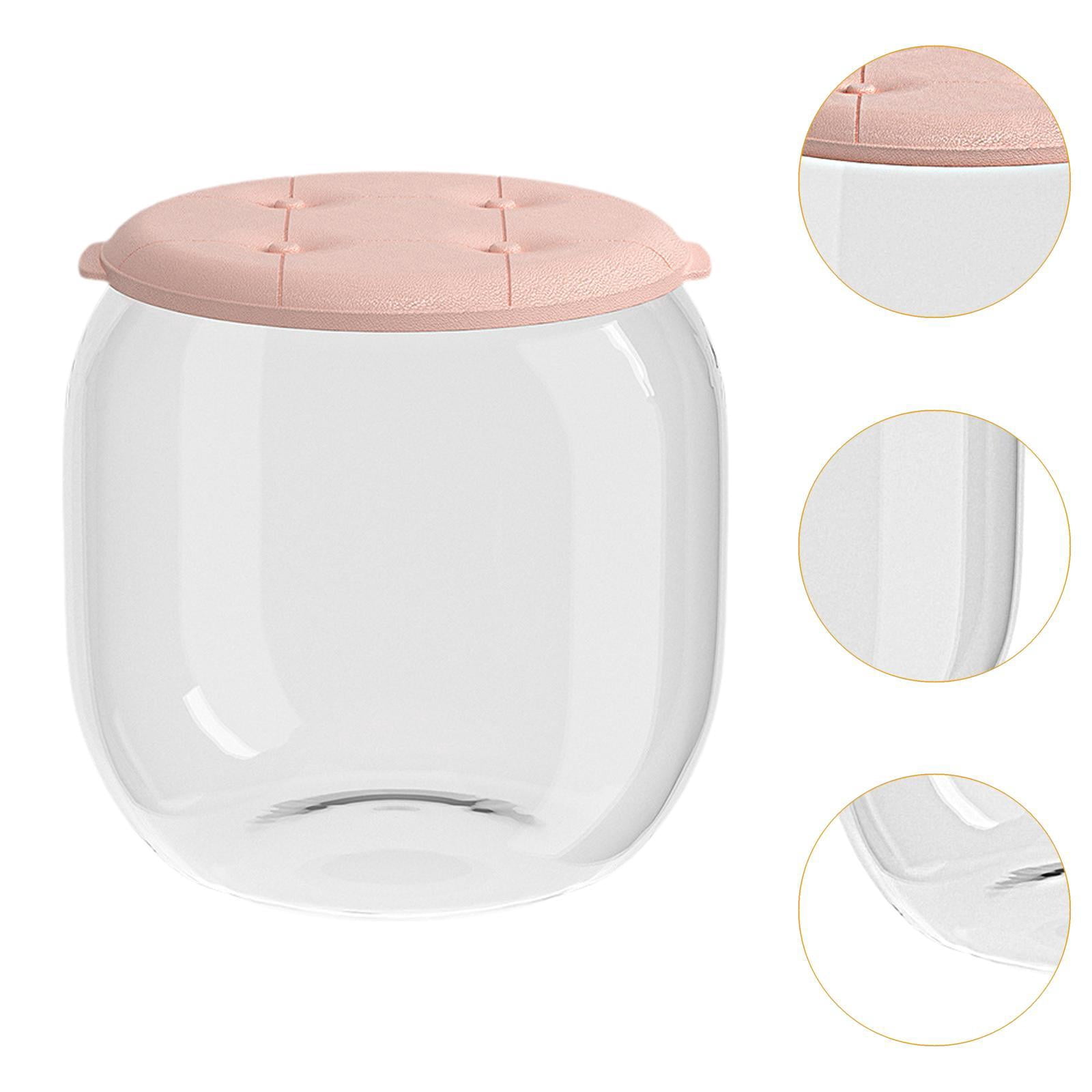 Tongina Small Stool Box Building Blocks Storage Box Multifunctional Portable Toy Box Chest Doll Storage Stool for Kids Room Household L