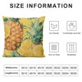 thumbnail image 5 of Fenyluxe Summer Pineapple Outdoor Decorative Throw Pillow Cover Tropical Fruit Yellow Lumbar Throw Pillow Case Cushion Cover for Sofa Home Decorative 12x12in, 5 of 5