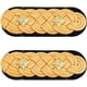 thumbnail image 1 of 1 par de charreteras con cordón dorado de 14,3 x 5,2 cm, de poliéster, para uniforme militar., 1 of 6