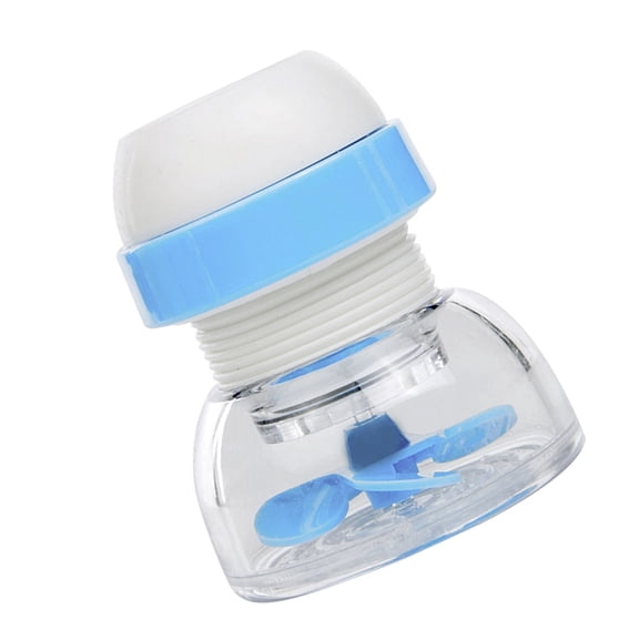 LOLIPPYY Splashproof Faucet Nozzle for Kitchen Watersaving Rotatable Design Blue PP PVC Material 360 Degree