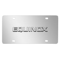 Chevrolet Equinox 3D Nameplate Mirror Chrome Stainless Steel License Plate