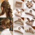 thumbnail image 2 of Pinzas sólidas para el pelo para mujer y niña, pasador de cangrejo, accesorios para el cabello, regalo, novedad de 2022, 2 of 4