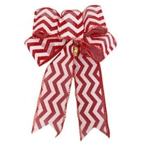 Brand Clearance!!Christmas Decorative Bows Christmas Large Bow Christmas Tree Topper Bows Handmade Ribbon Bow Xmas Decorative Bows for Indoor Outdoor Home Party Decorations