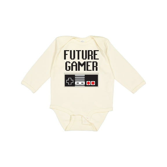 Inktastic Future Gamer Boys or Girls Long Sleeve Baby Bodysuit
