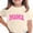 Beige, variant on Graphic T-Shirt Girls Orange Mama Short Sleeve Soft Polyester Spandex Varsity Style Casual Crewneck Top for Kids 4-12,Size 7-8T