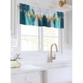 thumbnail image 3 of Valances for Windows Abstract Art Rod Pocket Cafe Window Treatments Valance Curtains for Kitchen Bathroom Laundry Basement Windows 42"x18", 3 of 9