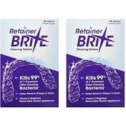Dentsply RB-92 Retainer Brite Tablets for Cleaner Retainers and Dental Appliances (96 Tablets) (Pack of 2)