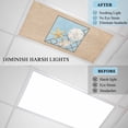 thumbnail image 4 of 1 Pack Summer Marine Life Fluorescent Light Covers for Ceiling Lights Coastal Starfish Ocean Conch Rope Border Magnetic Ceiling Light Covers Overhead Light Filters for Office Classroom Home, 4 of 9