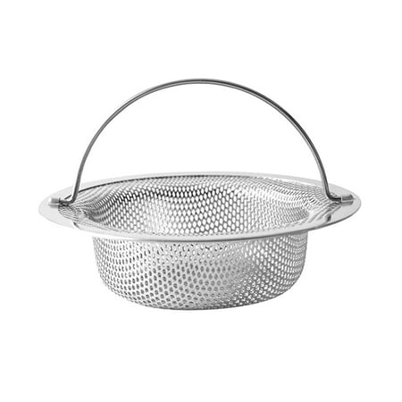 

MSJUHEG Sink Drain Strainer Strainer Stainless Diameter Fordable Strainer Steel Inch Drainer 4.5 304 Sink Handle Strainersink ，Dining & Bar Strainers For Kitchen Silver