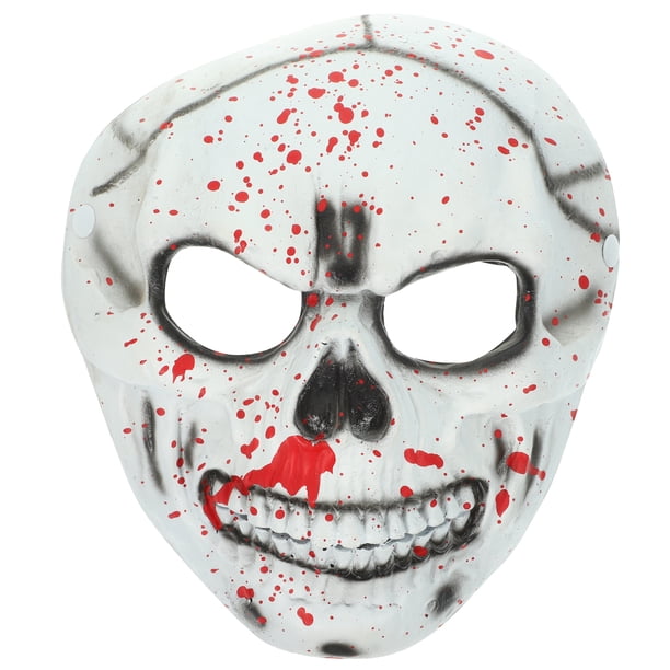 KAKOWELY Máscara de calavera de sangre de Halloween, máscara de esqueleto para cosplay, máscara de terror para mascarada, máscara de fiesta