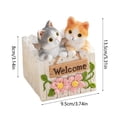 thumbnail image 3 of Creatine Adorable Planter Design Made Of Resin With A Pendant Desktop Container Textured Design Suitable For Desks Home Bookshelves And Studies., 3 of 6
