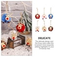 thumbnail image 3 of AURARMLET 6Pcs Assorted Color Christmas Tree Decorations Hanging Ornaments for Xmas Party Decor, 3 of 8