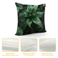 thumbnail image 4 of GOSMITH  Floral Throw Pillow Covers Realistic Peacock Feathers Blue Shiny Foliage Square Pillow Cases for Decorative Cushion Bed Couch Sofa, 4 of 5