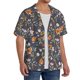 thumbnail image 2 of Balery Wildflowers Camisa Casual de Manga Corta con Botones para Hombre, Texturizada, Estilo Cubano, para Playa, Verano-X-Large, 2 of 5